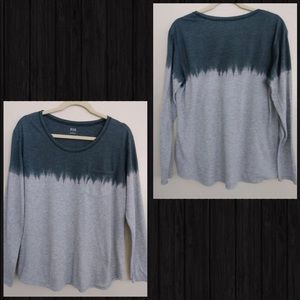 A.N.A. Trendy tye dye long sleeve cozy t-shirt
